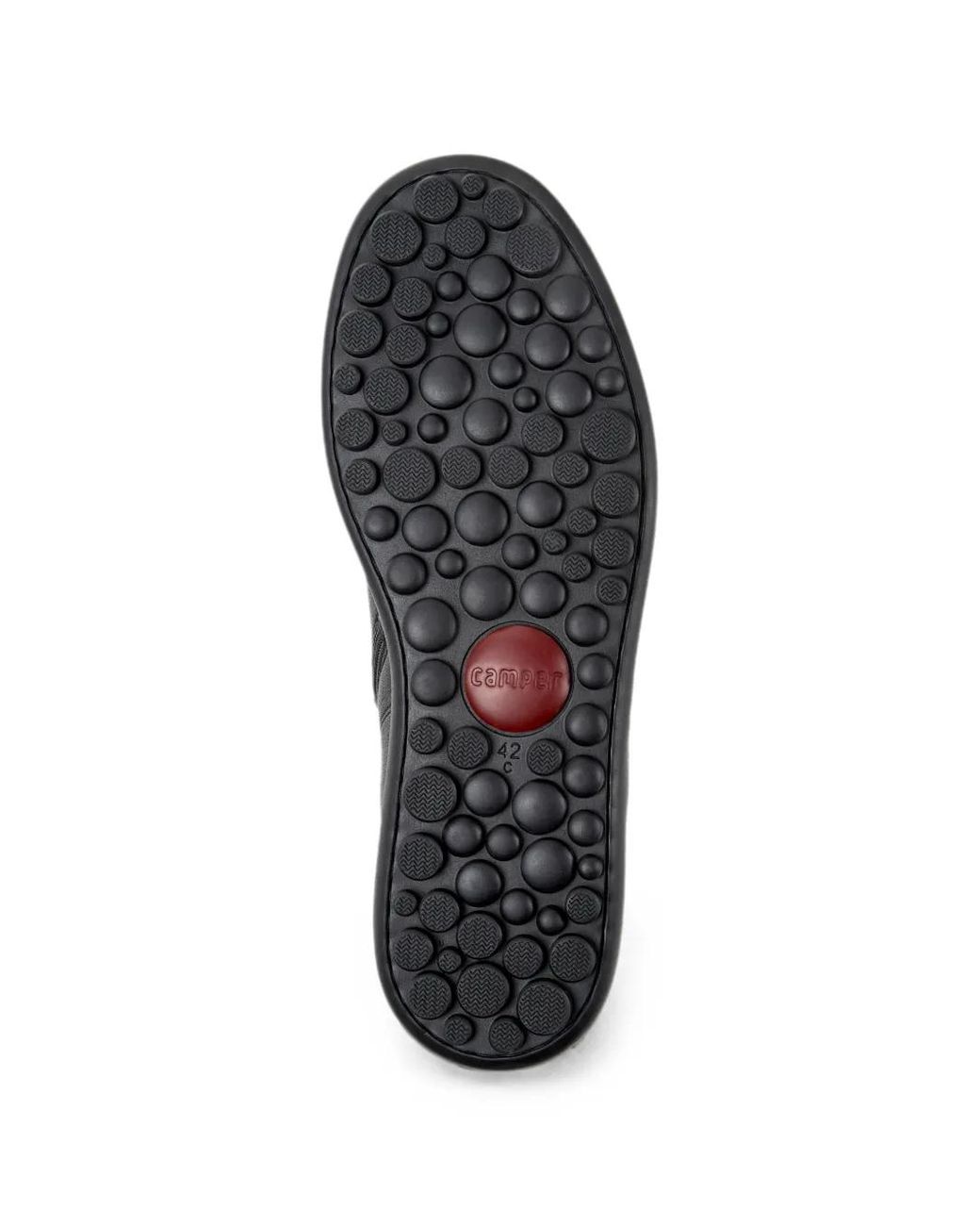 Camper Black Pelotas Ariel Leather Ankle Boots for men