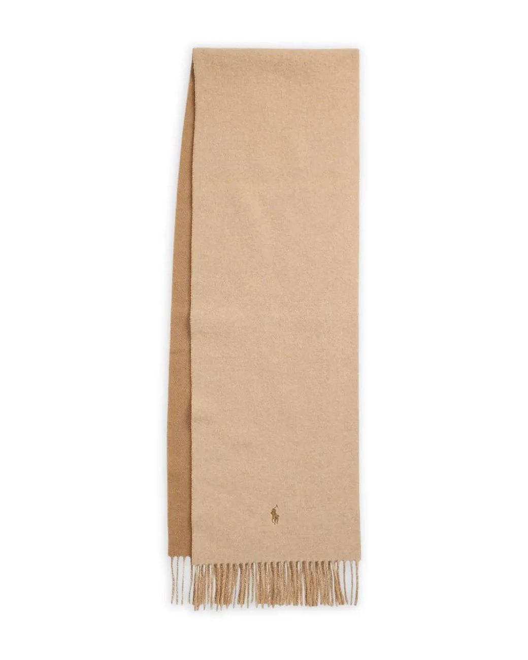 Polo Ralph Lauren Natural Fringed Wool Scarf