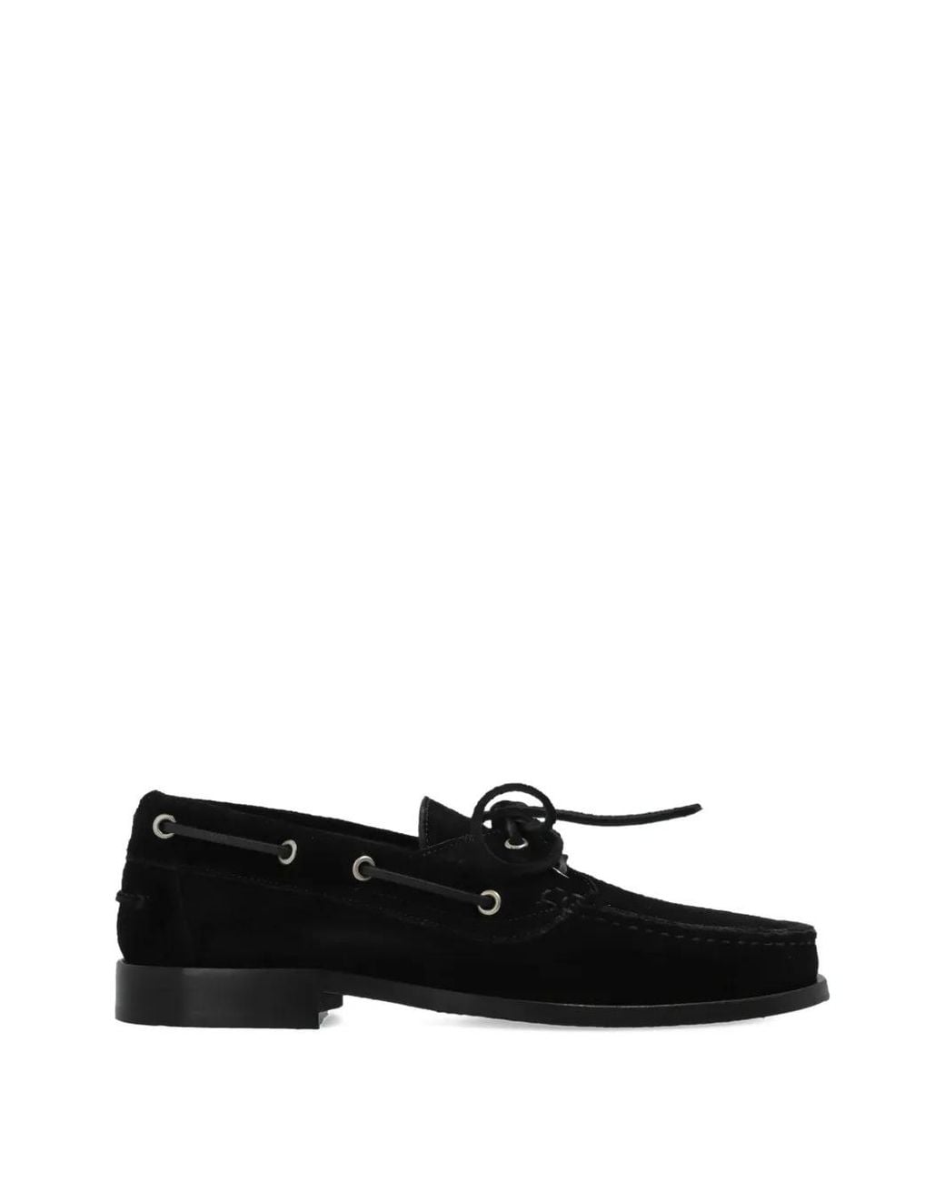 Aeyde White Harris Boat Shoes