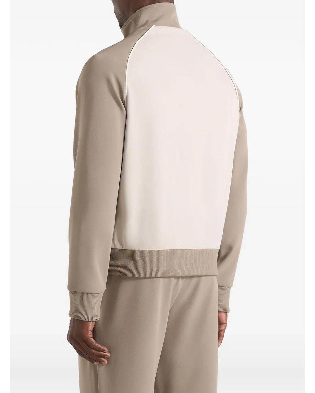 Manière De Voir Natural Signature Piped Track Jacket for men