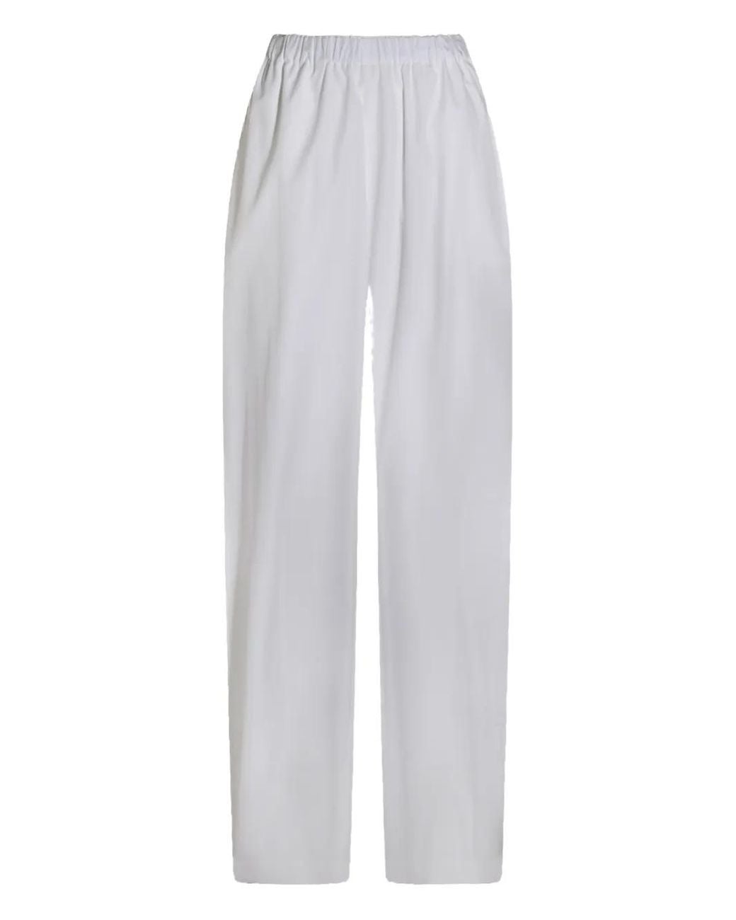 Fabiana Filippi White Elasticated-Waist Trousers