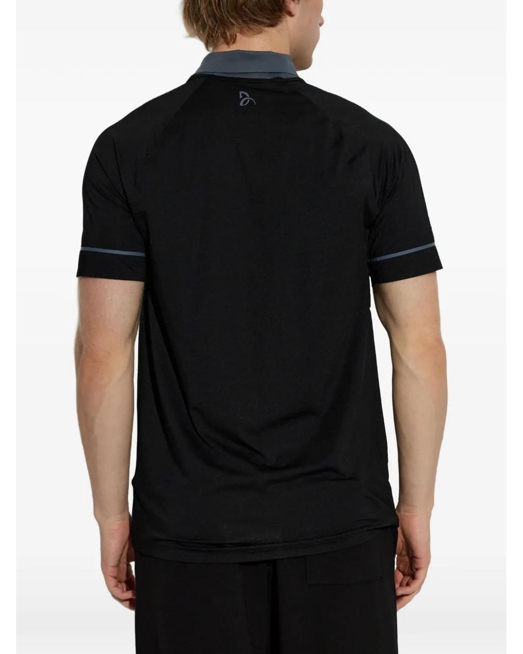 Lacoste Black X Novak Djokovic On Court Performance Polo Shirt for men