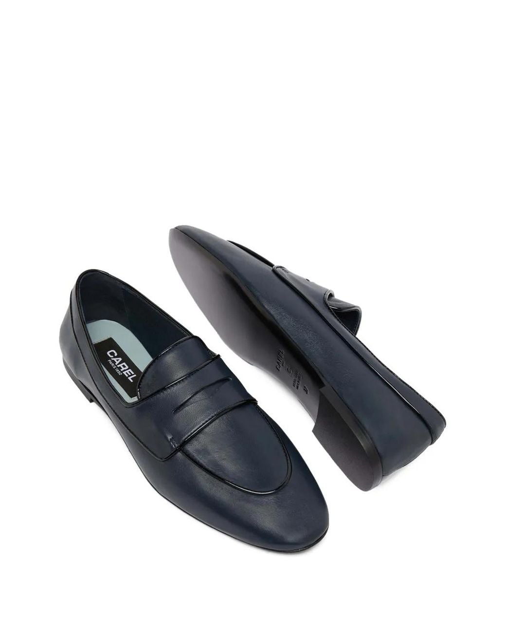 CAREL PARIS Blue Regina Leather Loafers