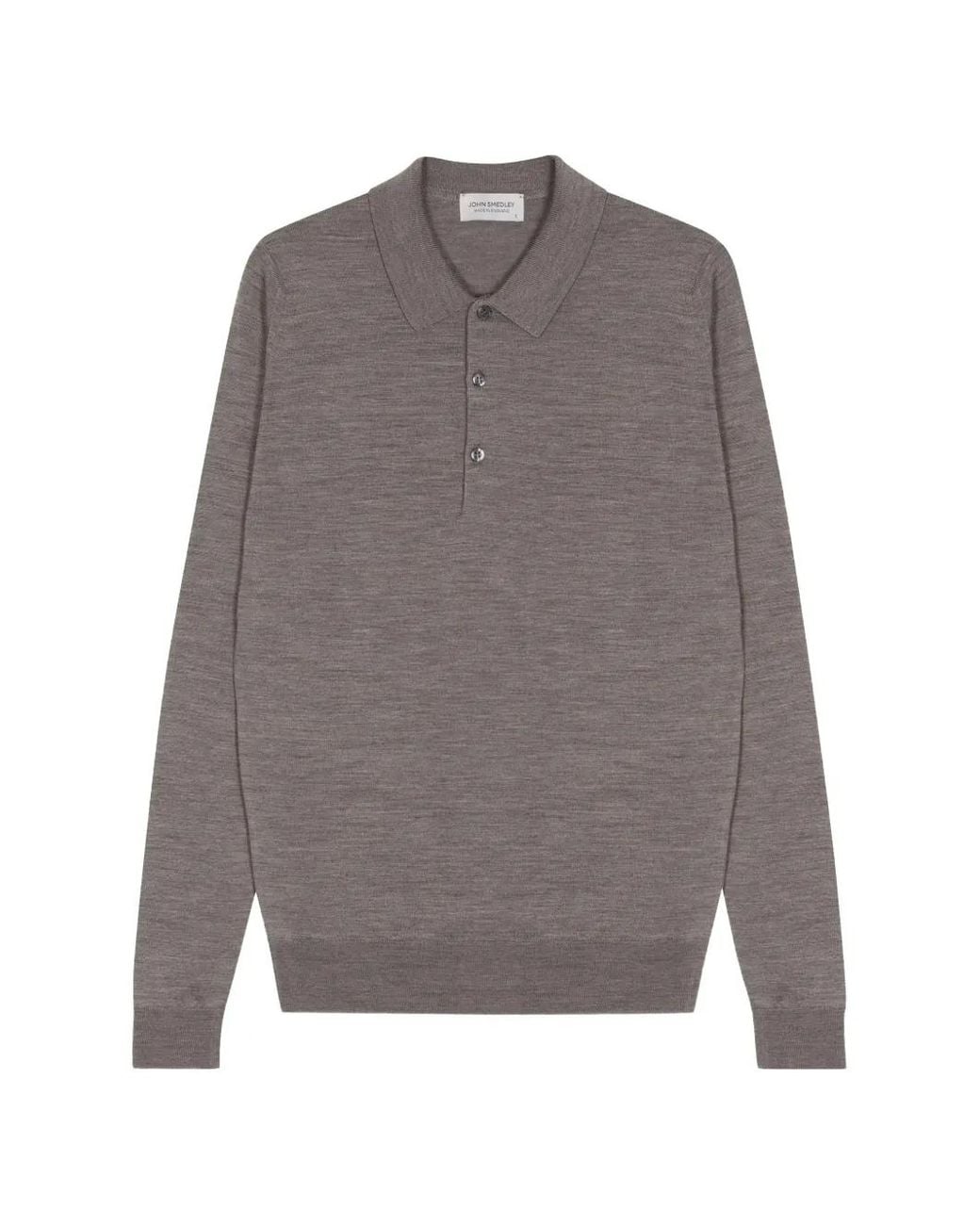 John Smedley Gray Belper Wool Sweater for men