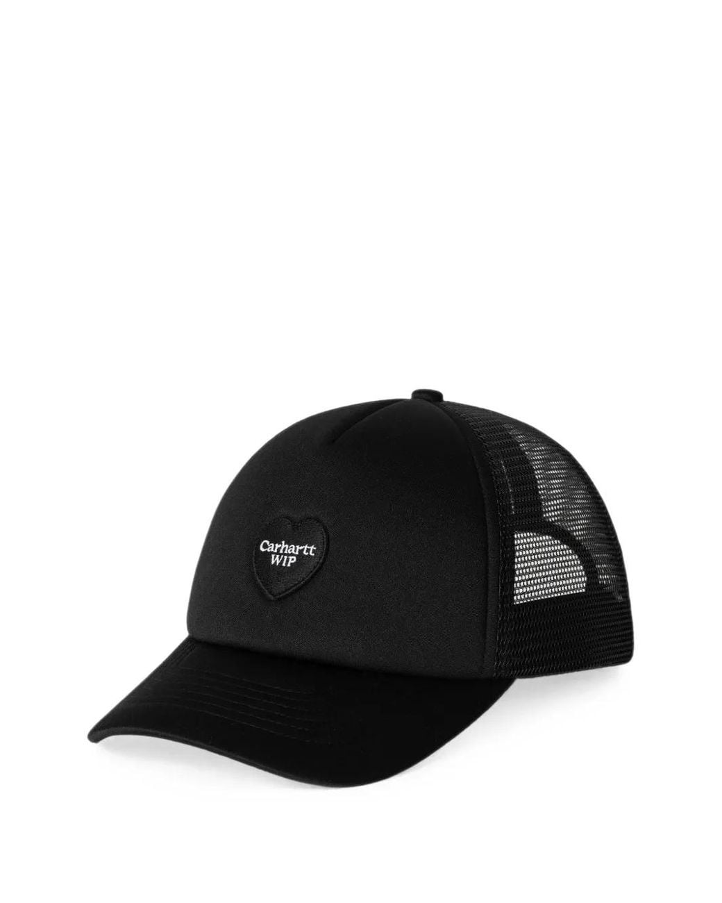 Carhartt Black Heart-Patch Mesh-Panel Cap for men