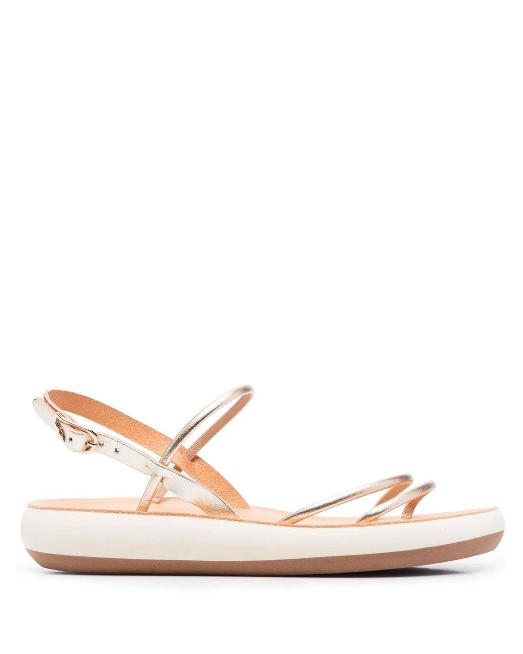 Ancient Greek Sandals Pink Polis Metallic-Strap Sandals