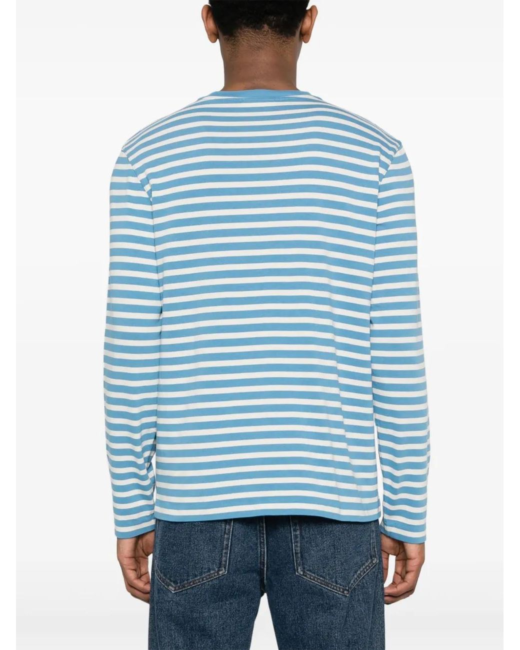 Maison Kitsuné Blue Bold Fox Head T-Shirt for men