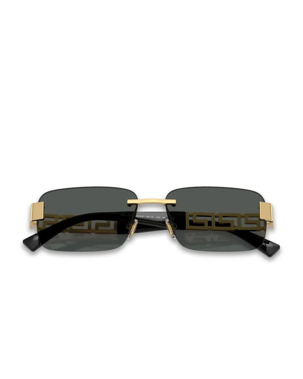 Versace Gray Ve2298 Geometric-Detail Sunglasses for men
