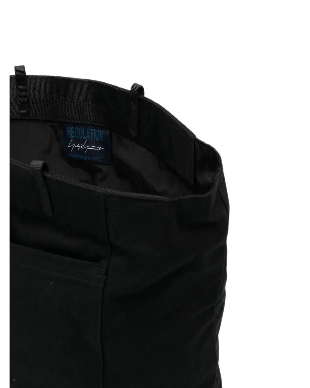 Yohji Yamamoto Black X Topologie Tech Sateen Yy Tote Bag