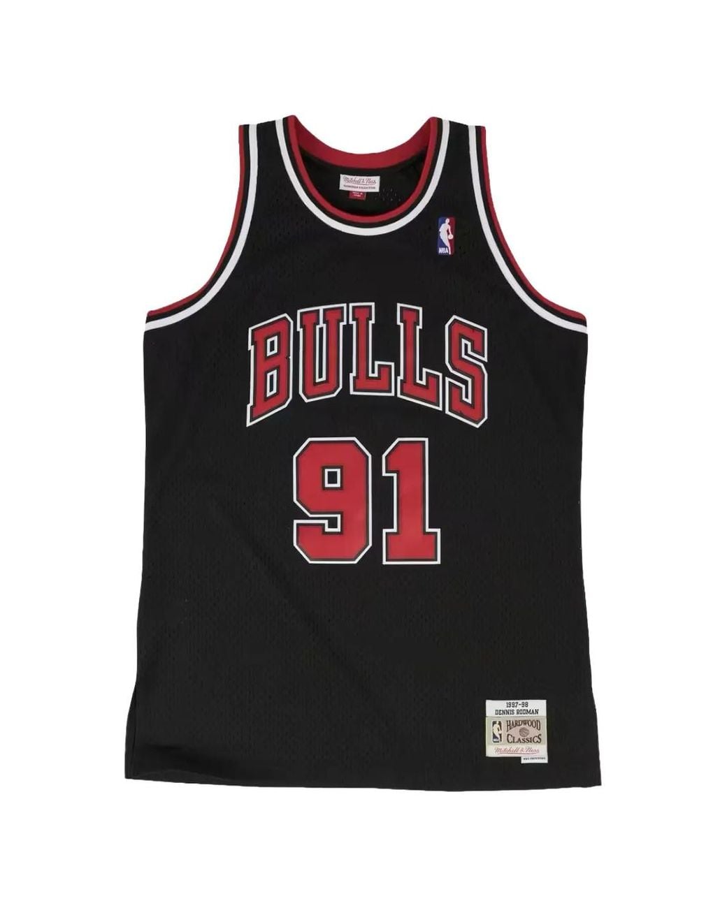 Jersey Dennis Rodman Mitchell & Ness de hombre de color Black