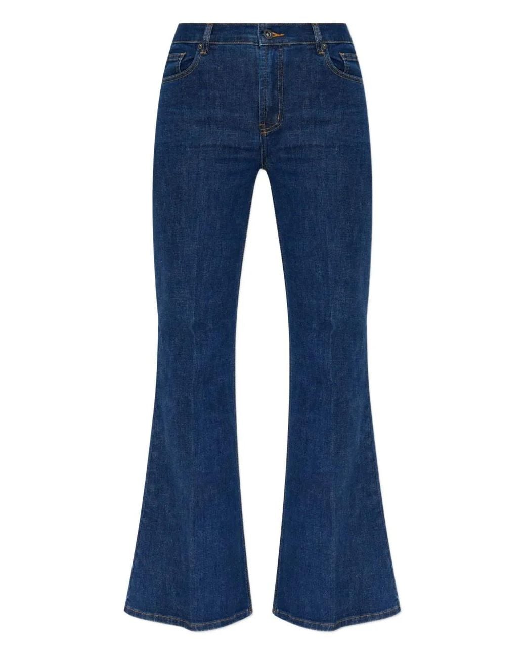 Self-Portrait Blue Flared Jeans