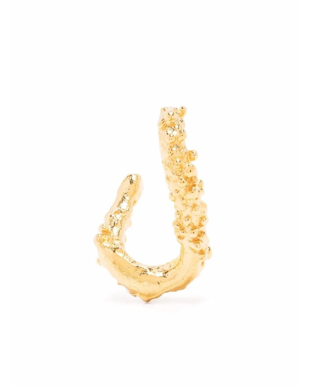 Alighieri Metallic The Rocky Terrain Hoop Single Earring