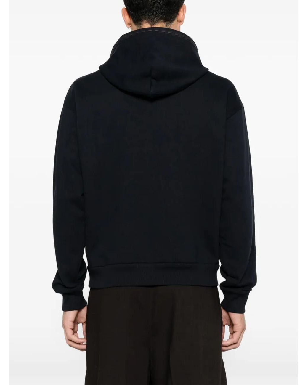 Fendi Blue Hoodie En Coton for men