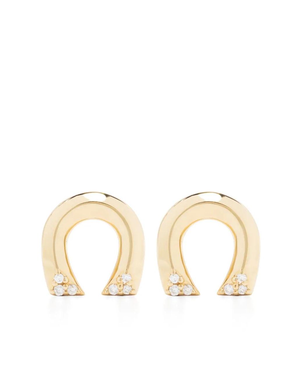 Harwell Godfrey Metallic Tiny Horseshoe Studs Pair
