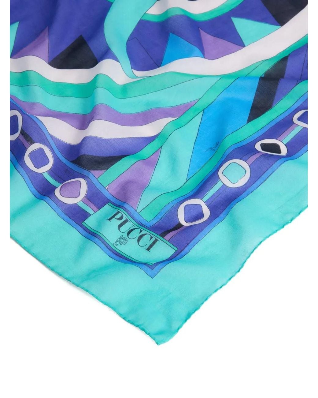 Emilio Pucci Blue Pucci Vivara Printed Pareo