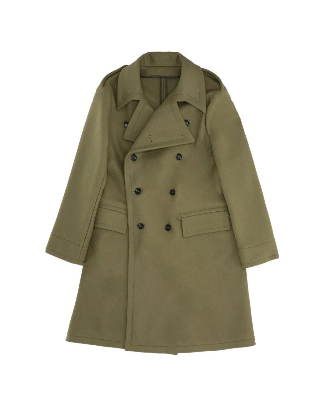 Fortela Green Winston Double-Breasted Coat for men