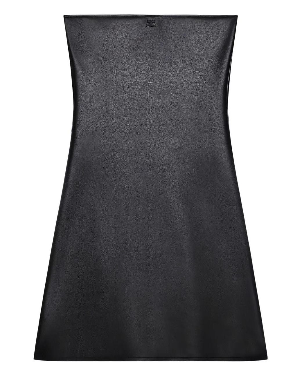 Courreges Black Strapless Short Dress