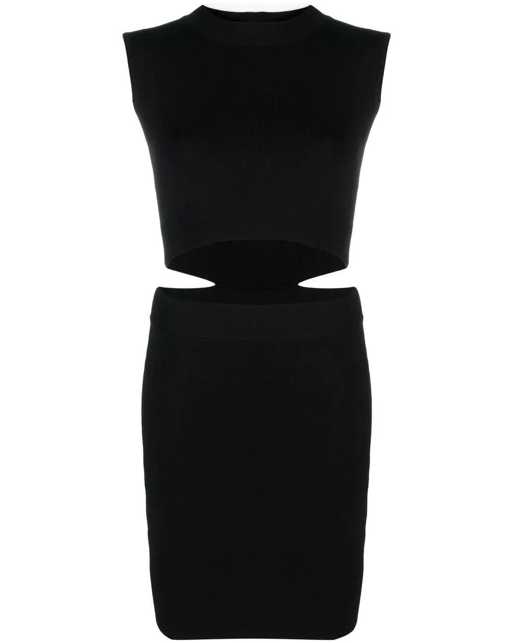 GAUGE81 Black Cut-Out-Detail Mini Dress