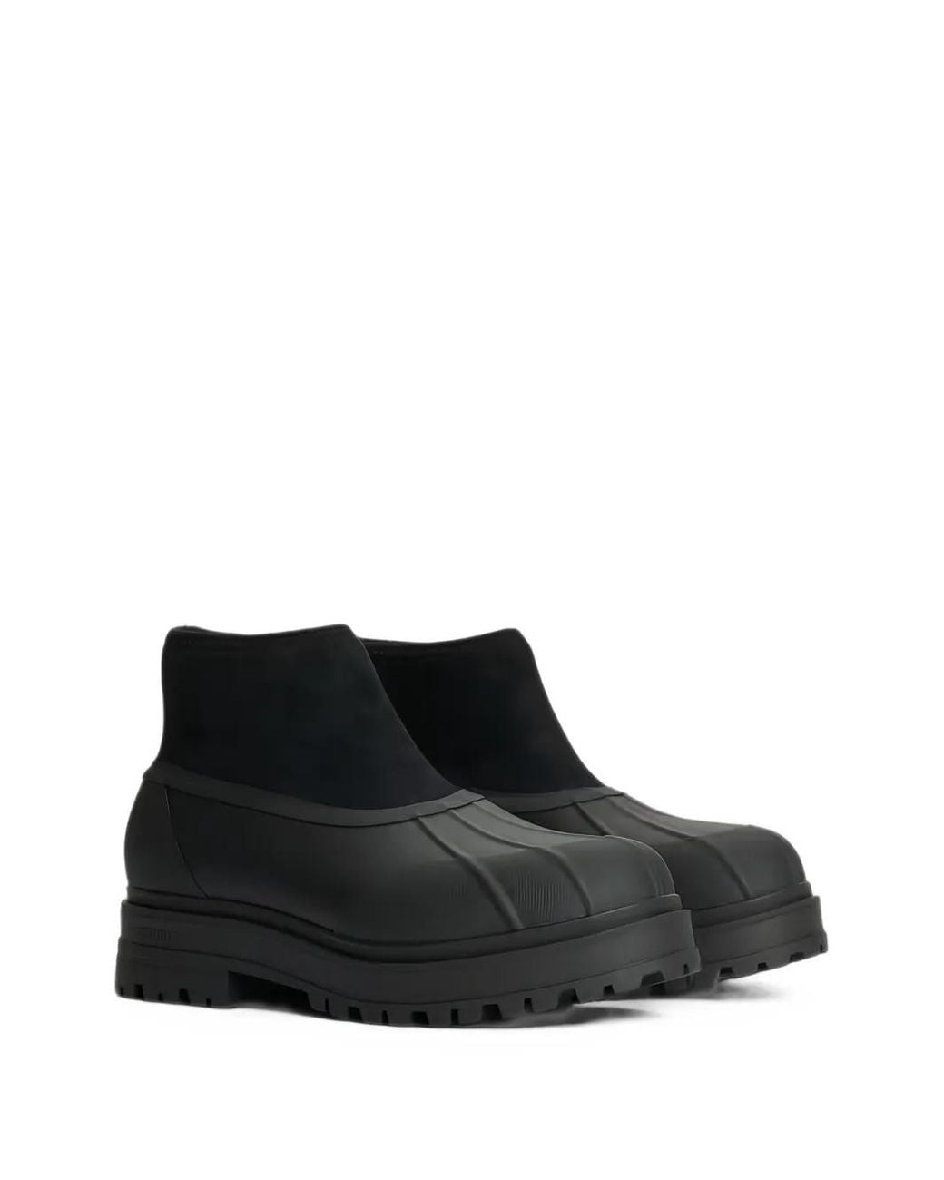 Tretorn Black Avan Hybrid W Panelled Ankle Boots