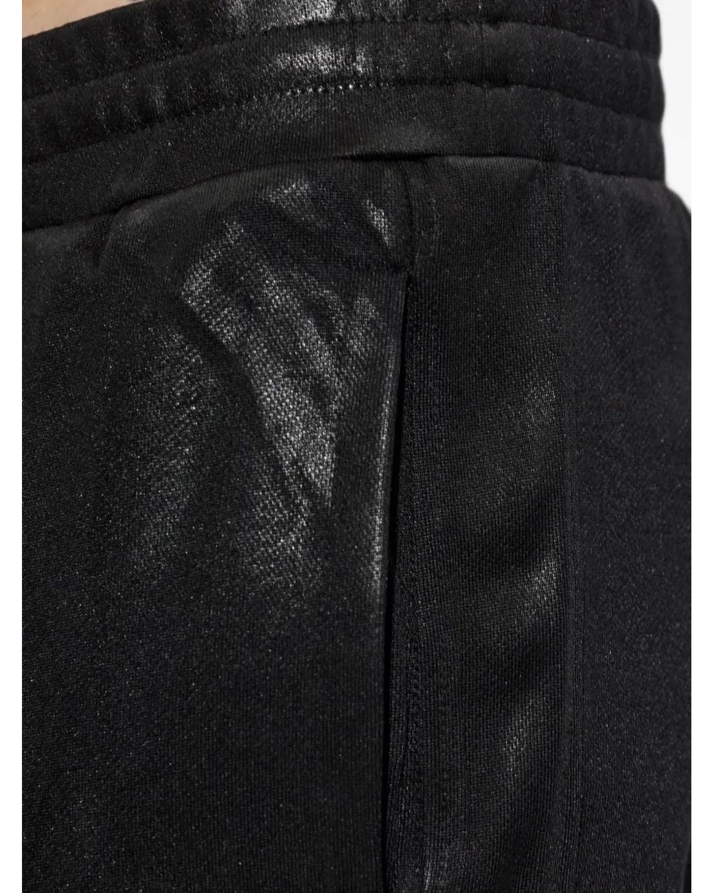 DIESEL Black P-Glossy Track Pants for men