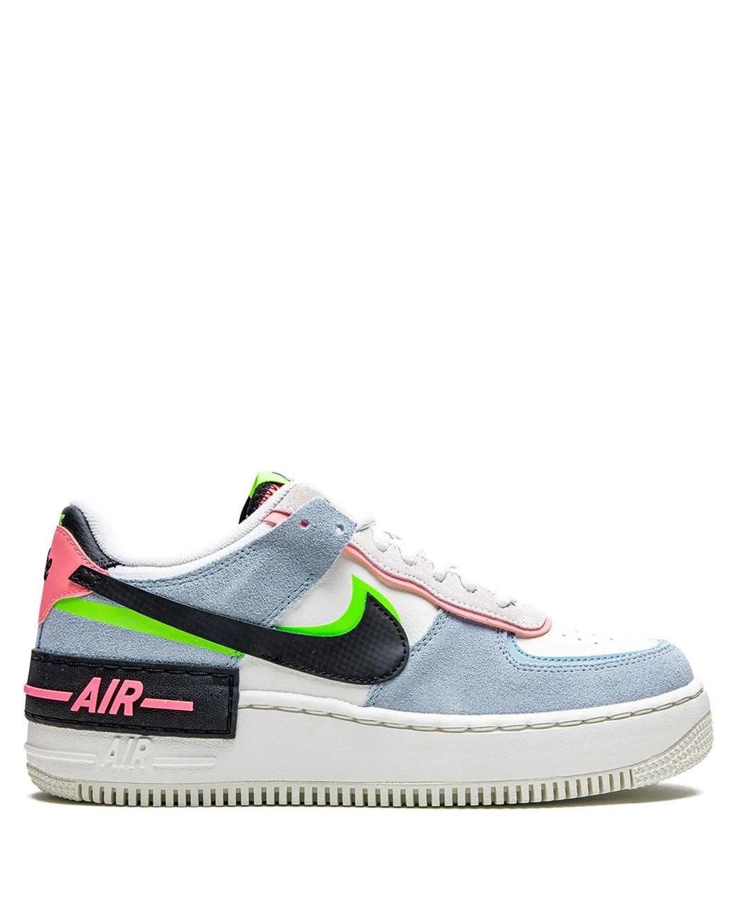 Nike Green Air Force 1 Shadow "Sunset Pulse" Sneakers