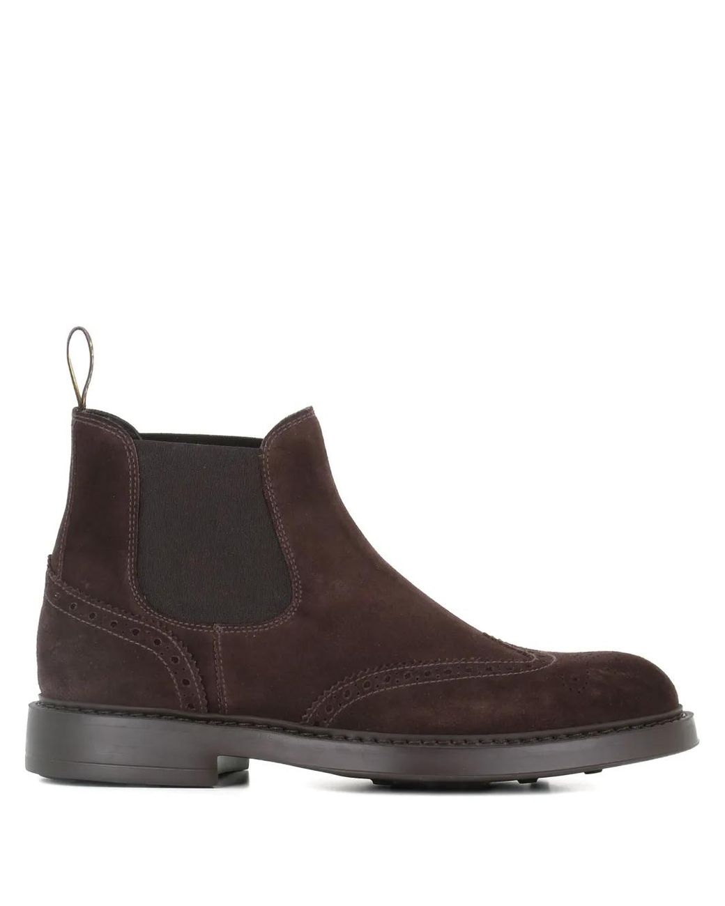 Doucal's Wildlederstiefel Mit Budapestermuster in Brown für Herren