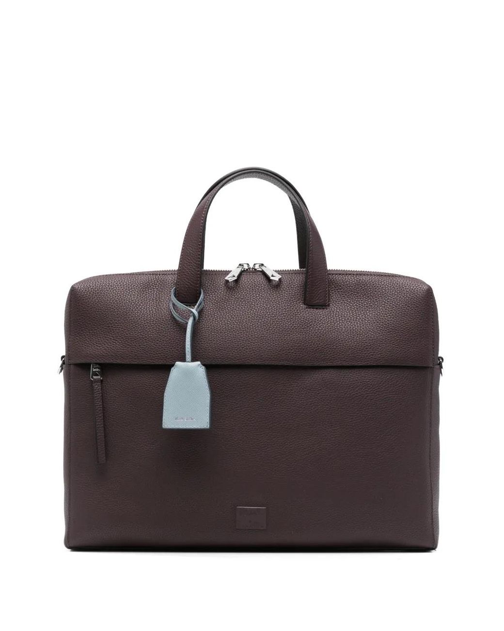 Paul Smith Brown Grained-Leather Briefcase for men