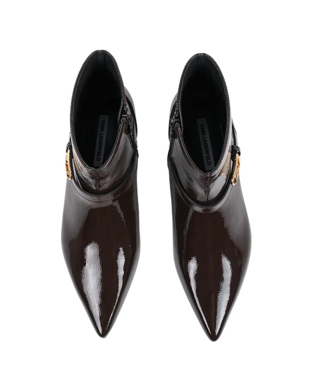 Karl Lagerfeld Brown Pasha Ankle Boots