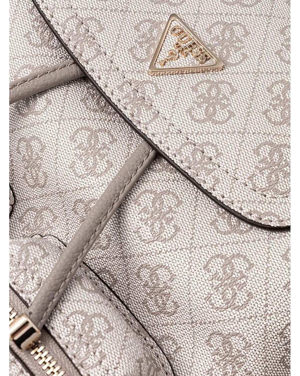 Guess Gray Manhattan 4G Logo Mini Backpack