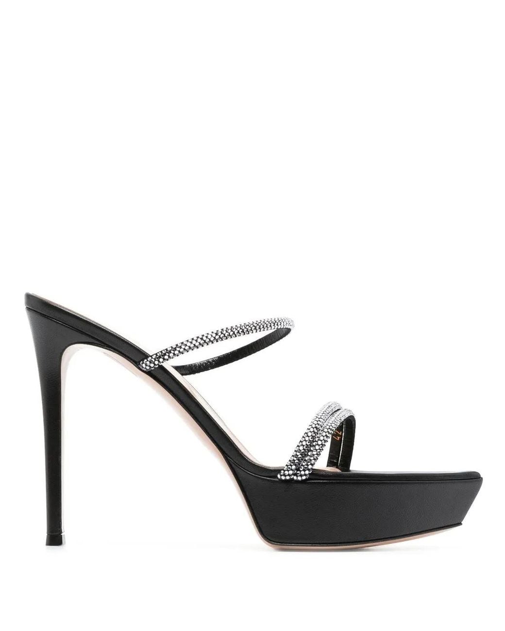 Gianvito Rossi Black Cannes 120Mm Platform Sandals