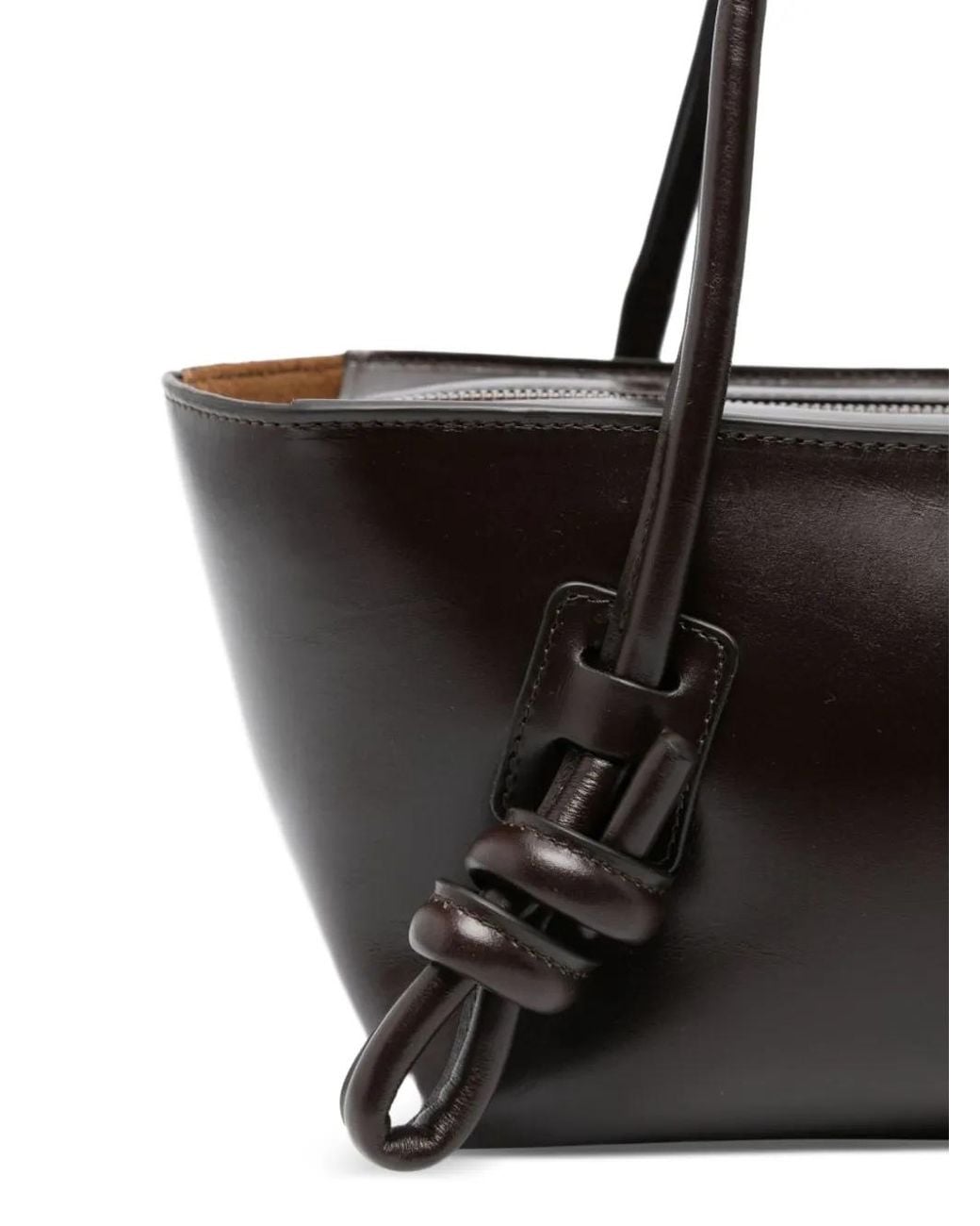 Hereu Black Fleca Leather Shoulder Bag