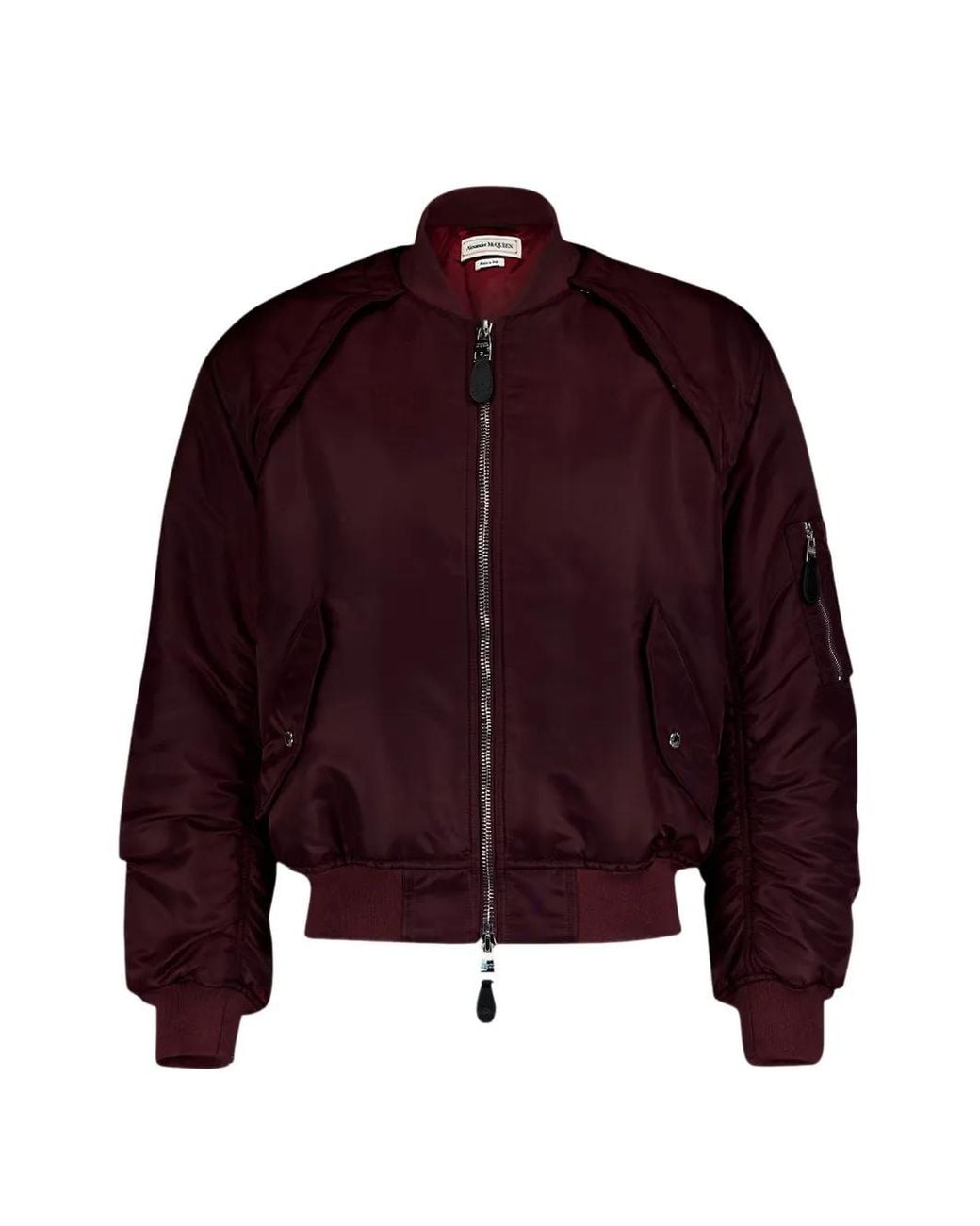 McQueen Bomberjack Met Afneembare Mouwen in het Brown voor heren