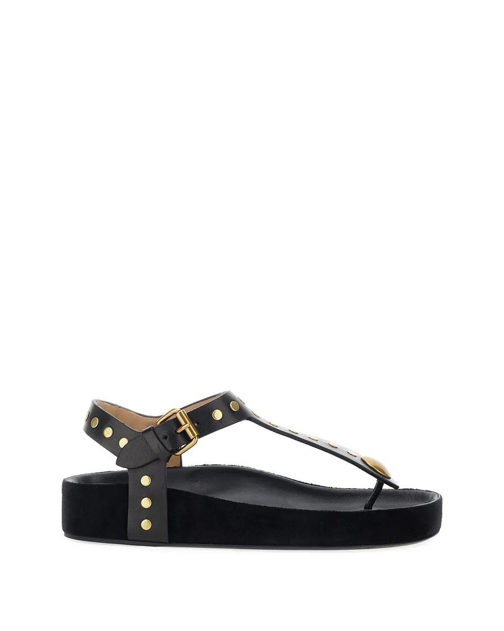 Isabel Marant Black Sandales À Détails De Clous