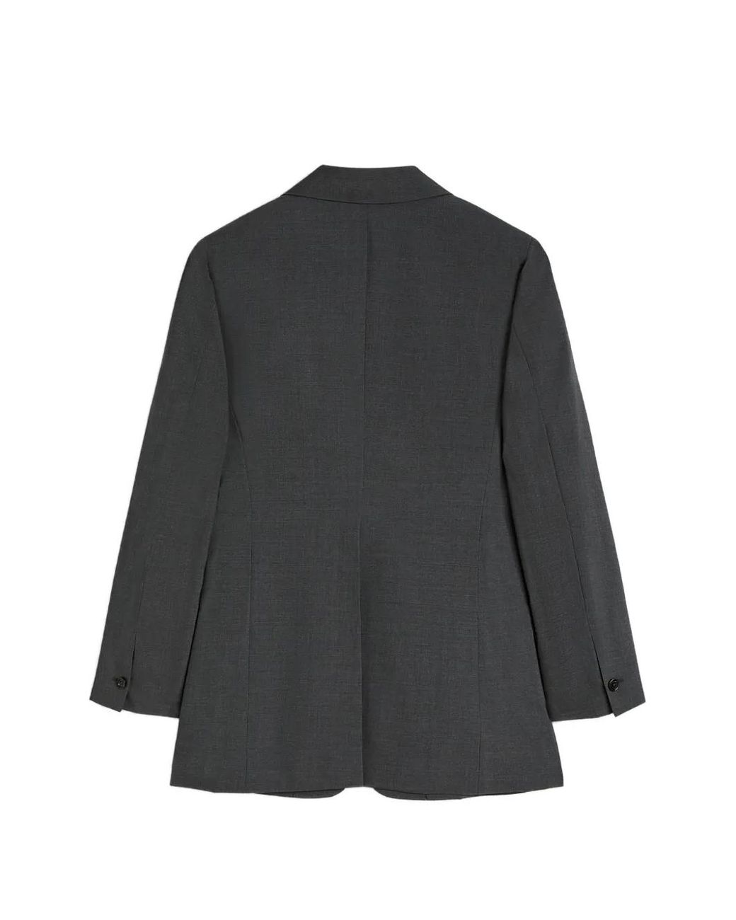 Jil Sander Black Poplin Wool Blazer