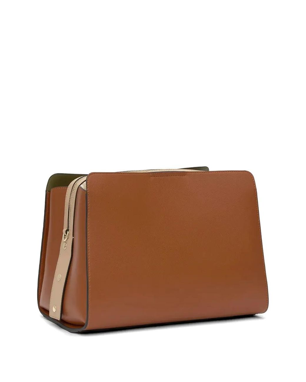 Tous ロゴエンボス ショルダーバッグ Brown