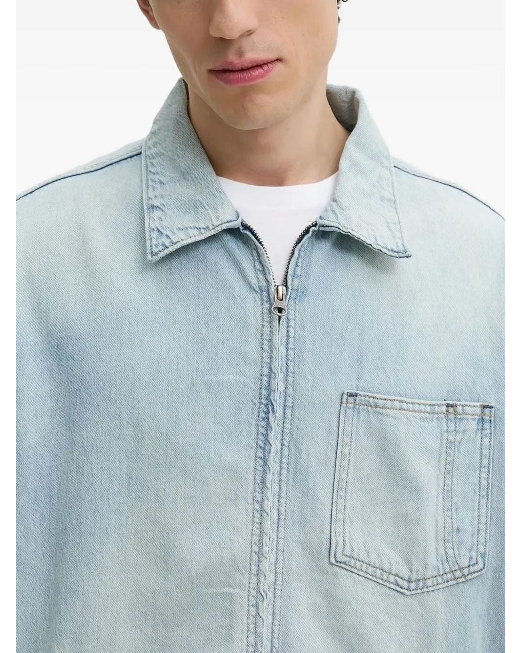 Levi's Blue Zip-Front Pocket Jacket for men