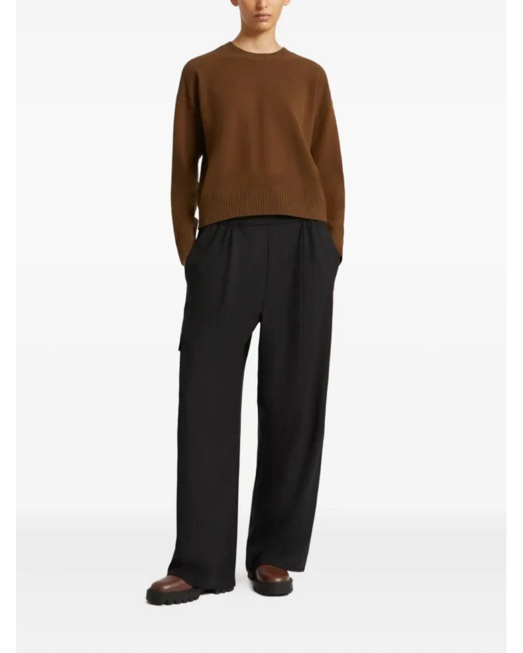 Yves Salomon Blue Cargo Drawstring Trousers