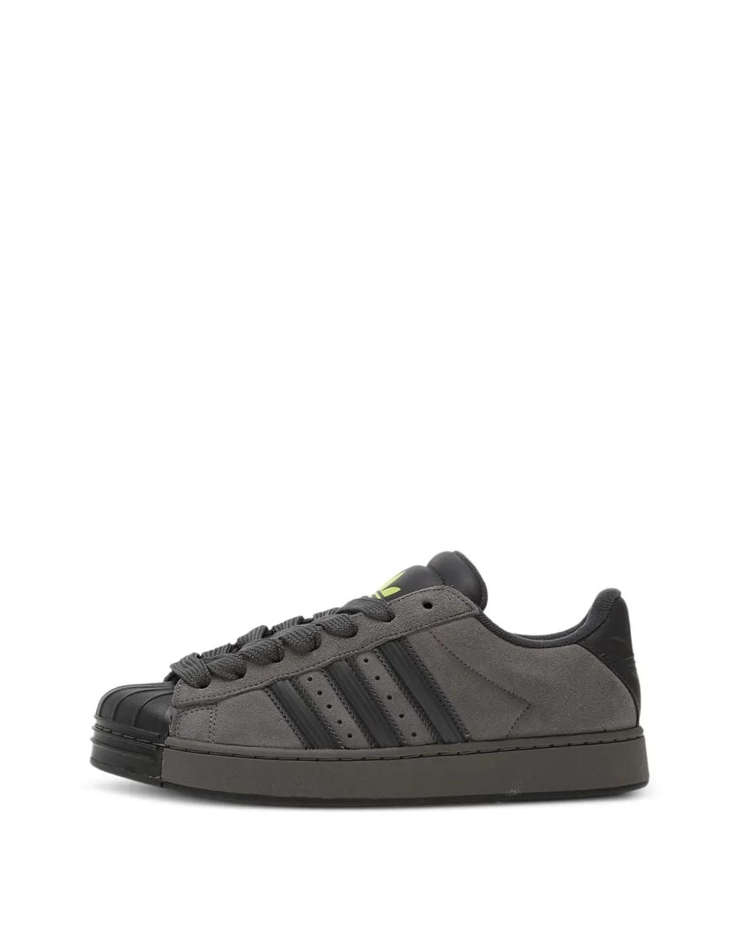 Adidas Gray Superstar St Three-Stripe Sneakers