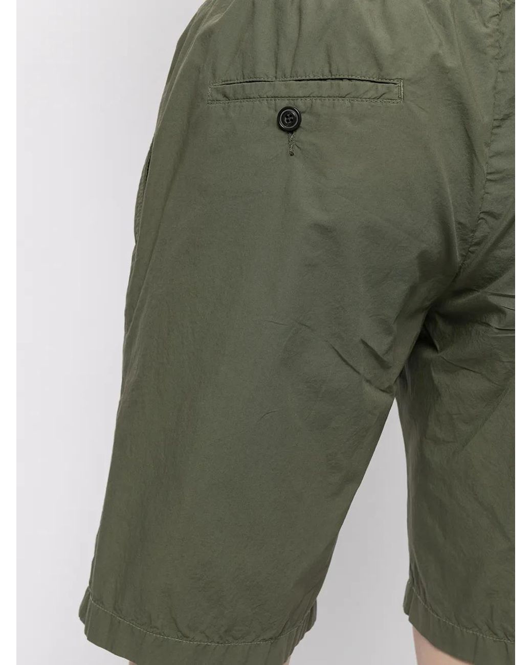 Paul & Shark Green Elasticated-Waistband Shorts for men