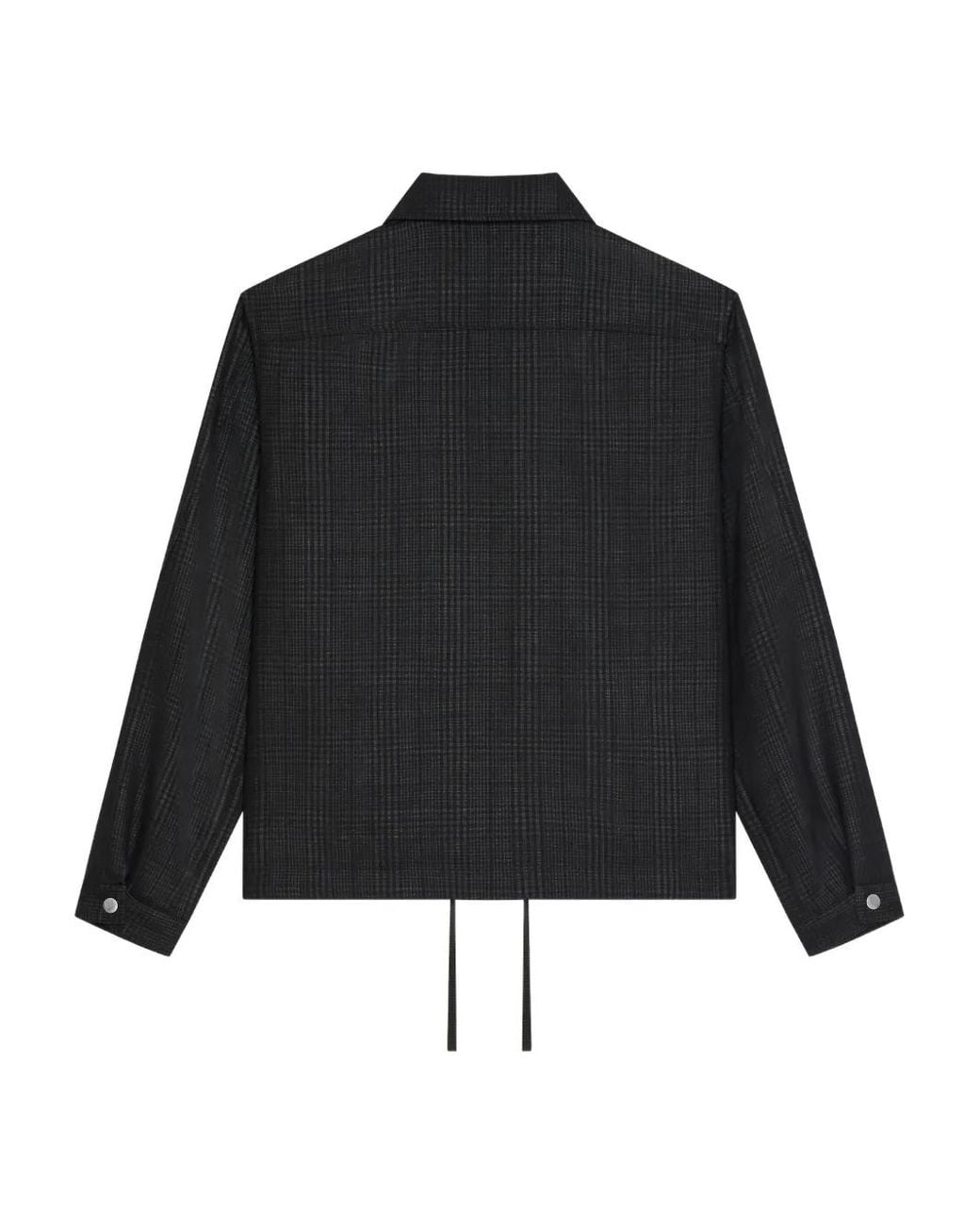 Givenchy Black Tone-Hardware Checked Jacket for men