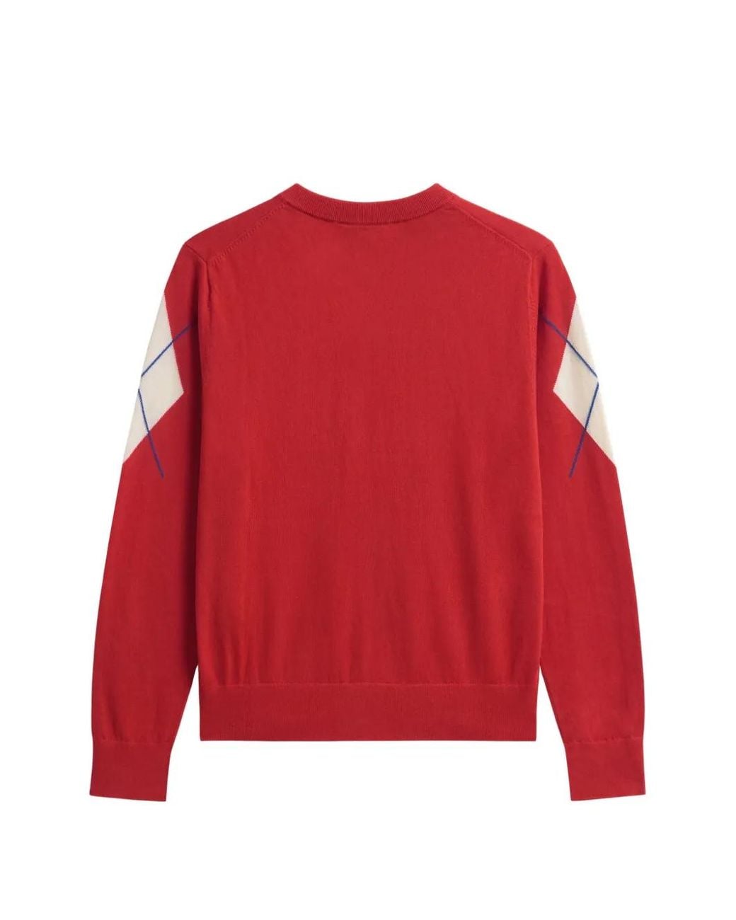 Pringle of Scotland Red Diamond-Pattern Cardigan