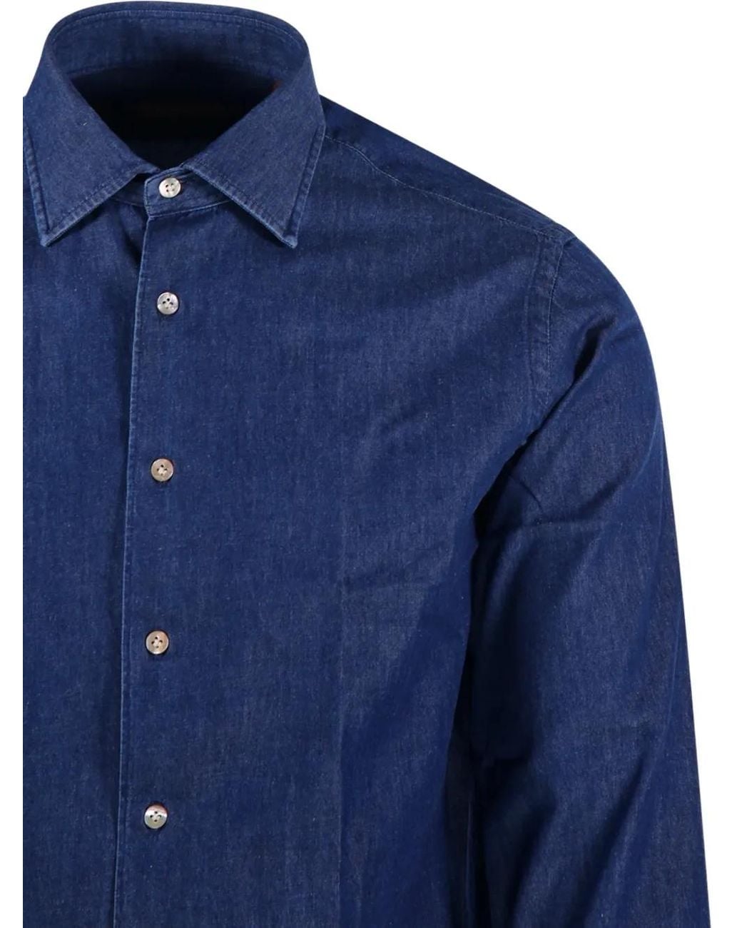 Borriello Blue Buttoned Shirt for men