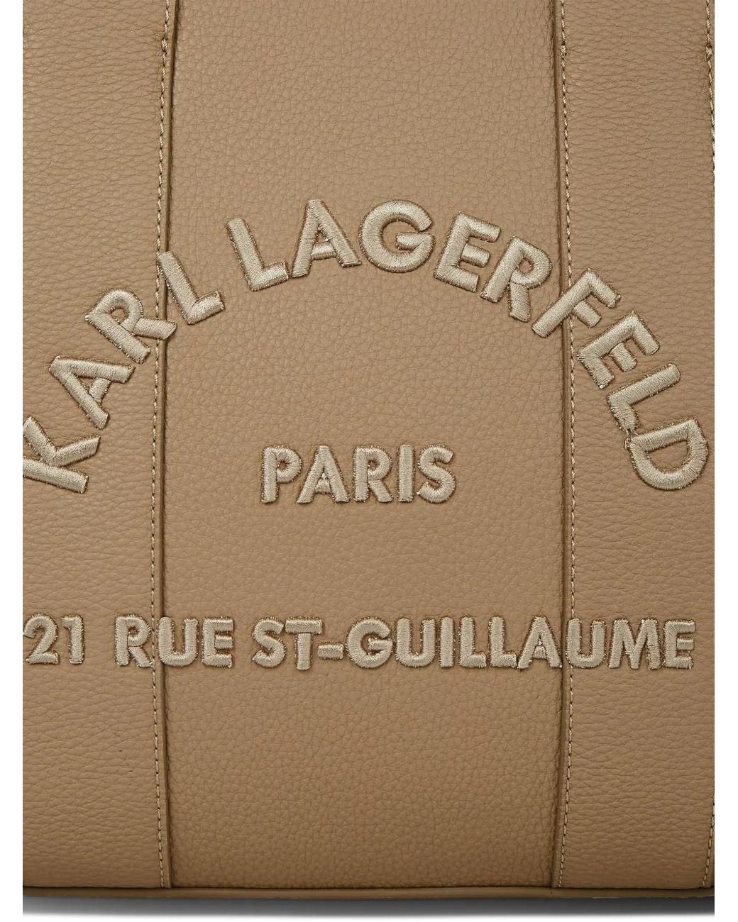 Karl Lagerfeld Natural Medium Rue St-Guillaume Tote Bag