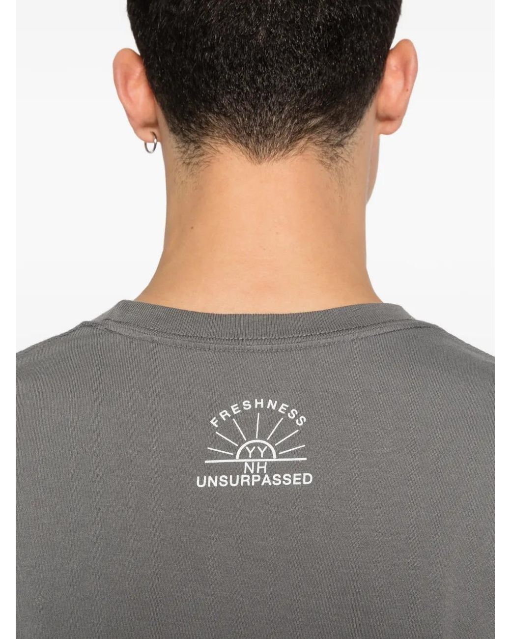 Yohji Yamamoto Gray X Neighborhood Long-Sleeve T-Shirt for men