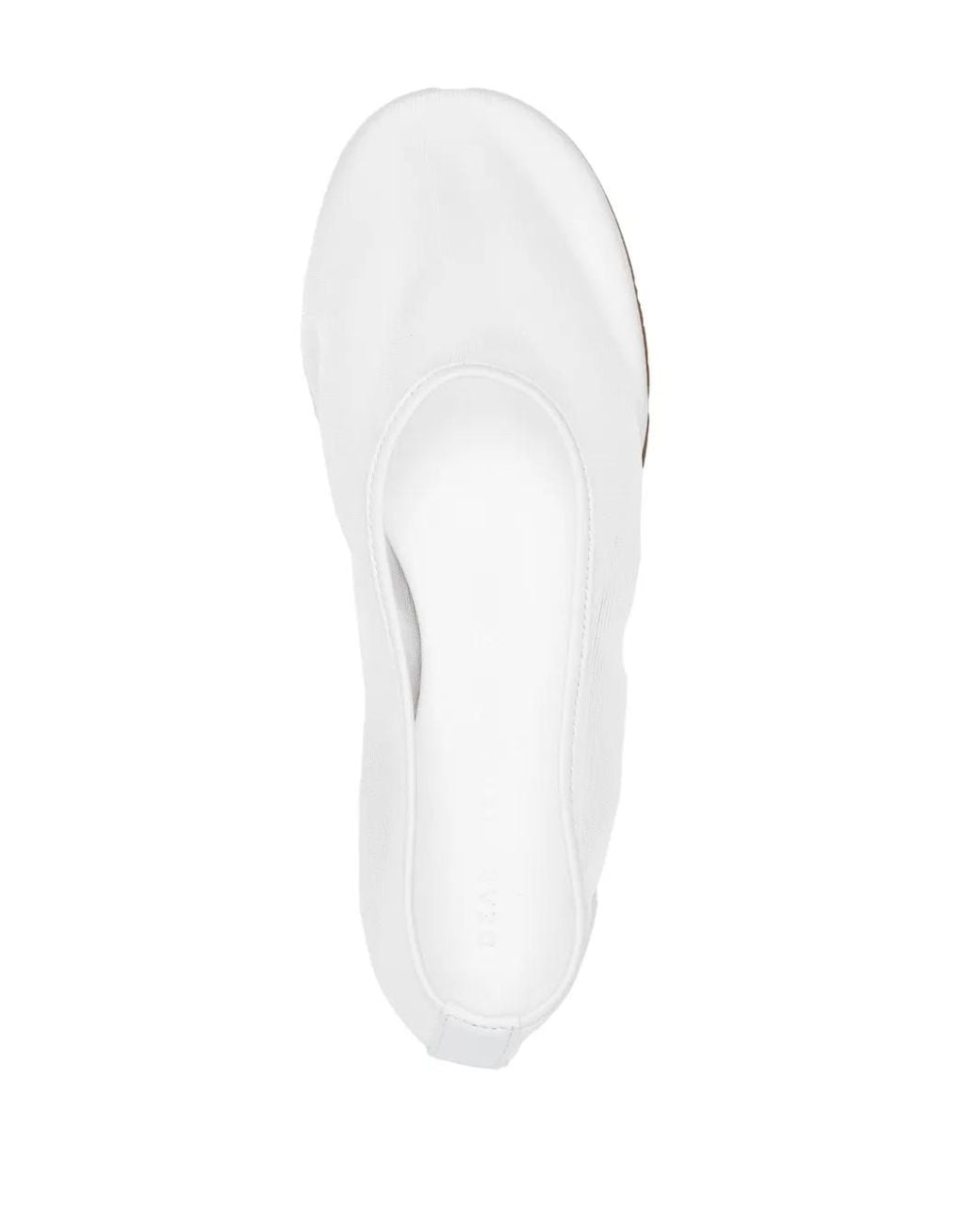 Dear Frances White Balla Mesh Ballet Flats