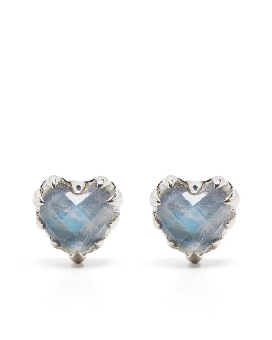 Stolen Girlfriends Club Blue Love Claw Moon Stone Earrings