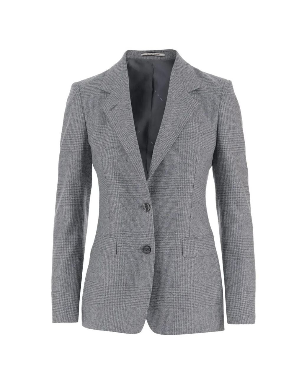 Tagliatore Gray Parigi Checked Blazer