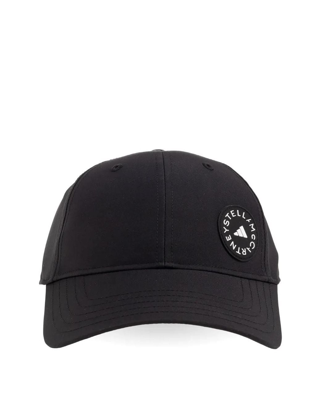Adidas By Stella McCartney Black X Stella Mccartney Logo-Patch Baseball Cap