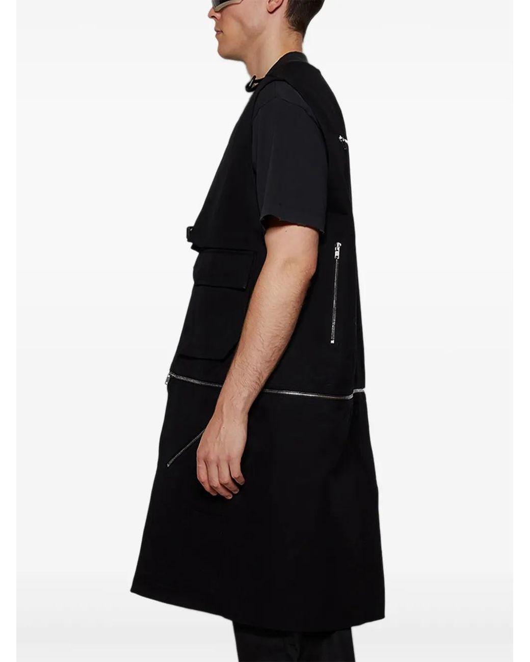 Rick Owens Black Porterville Utility Vest for men