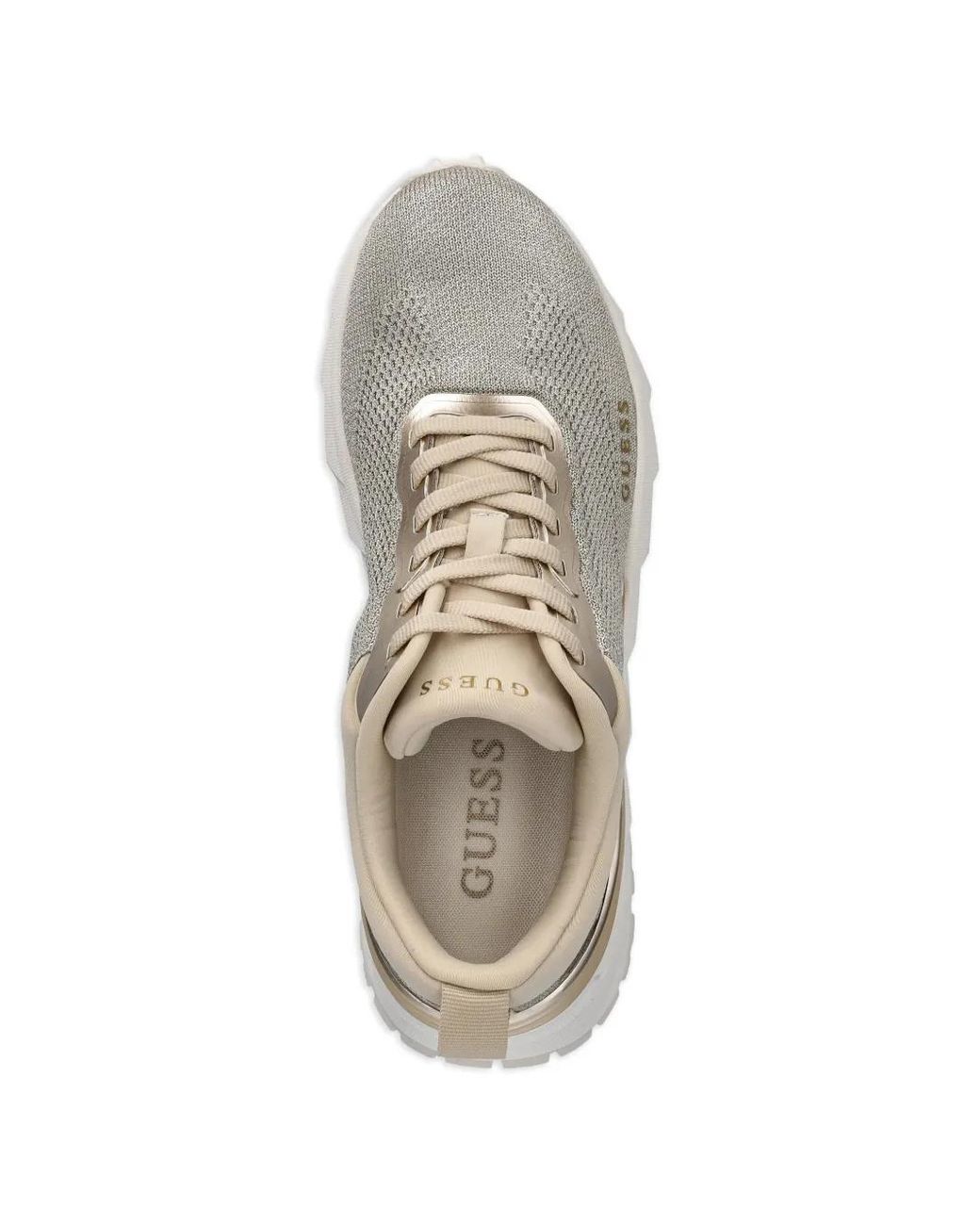 Guess White Runit 4G Logo Sneakers